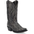 Laredo Garrett Black Distress Leather Snip Toe Boots for Men