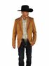 Men's Suede Cowboy Blazer Ultra Slim Fit LAM-516 in Color Camel