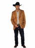 Men's Suede Cowboy Blazer Ultra Slim Fit LAM-516 in Color Camel