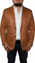 Men's Suede Cowboy Blazer Ultra Slim Fit LAM-510 in Color Camel