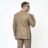 Mens Ticket Pocket Peak Lapel Double breasted Vest 100% Wool Tom Ford Style Modern Fit in Color "Bronze" By Statement
