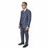 Mens Ticket Pocket Peak Lapel Double breasted Vest 100% Wool Tom Ford Style Modern Fit in Color "Navy" By Statement