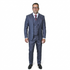 Mens Ticket Pocket Peak Lapel Double breasted Vest 100% Wool Tom Ford Style Modern Fit in Color "Navy" By Statement