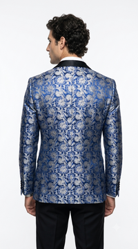 Single Breasted Peak Label Royal Blue ~ Indigo ~ Bright Blue Tuxedo Suit