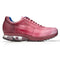 Men's Belvedere George Hand Painted Ostrich Leg Sneaker in Rose Pink
