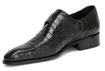 Gigolo Crocodile Monk Strap Black By Mezlan Made In Spain Brand