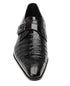 Gigolo Crocodile Monk Strap Black By Mezlan Made In Spain Brand