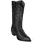 J Toe Cowboy Boots - J Toe Western Boots - Los Altos Boots - Mens Dress Cowboy Boot - Low Priced Goat Black Cowboy Boots J-Toe-  in Black