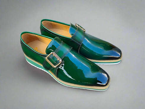 Gorgeous Patent Leather Monkstrap Slip on Carrucci