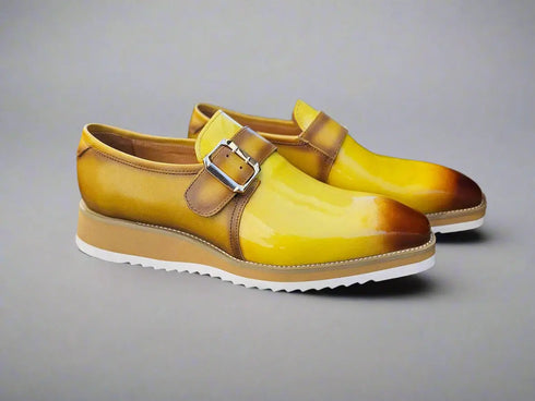 Gorgeous Patent Leather Monkstrap Slip on Carrucci