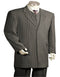 Gray Pinstripe Notch Lapel  - Gangster Suits