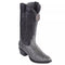 Los Altos Gray Genuine Ostrich Round Toe Boots