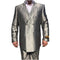 Gray Double Breasted Alberto Nardoni Peak Lapel Suits