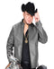 Original Fine Ostrich Gray Color Leather Jacket