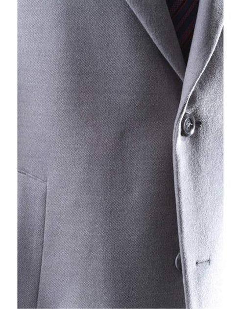 Three Cuff Link Gray Two Button Long men's Dress Topcoat - Winter coat - Mens Overcoat