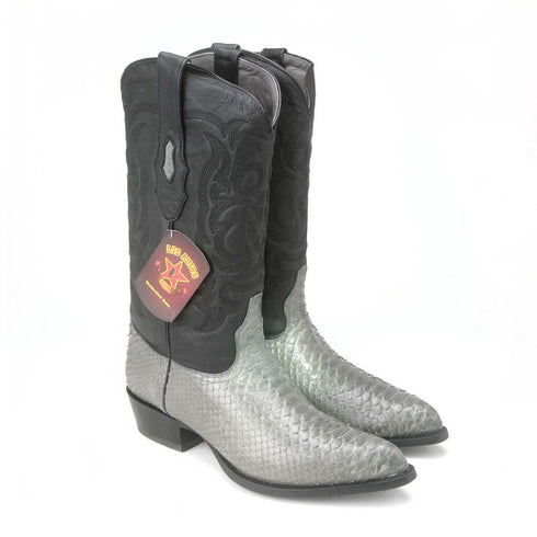 Los Altos Grey J-Toe Genuine Leather Python