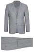 Light Grey Suit - Silver Gray Suit For Wedding - Mens Basic Two Button Classic Fit Suit With Optional Light Grey Vest