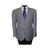 Grey Two Button Wool Slim Fit Sport Coat Blazer