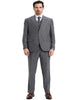 Tweed Suit 1920s Vintage Looking Fabric Vested Suit - Grey Tweed Herringbone Fabric