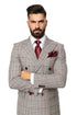  Grey with Red Plaid by Rossiman