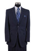 Mens 2 Button 100% Linen Navy Suit