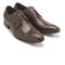 Mens Zota Leather Slip On Dress Shoe Loafer in Brown