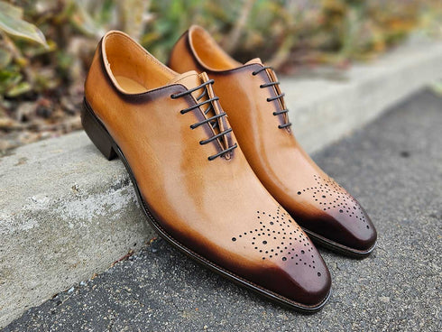 Hand Burnished Wholecut Calf Oxford Carrucci