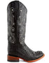 Men's Ferrini Caiman Crocodile Print Boots Handcrafted Black