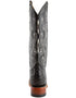 Men's Ferrini Caiman Crocodile Print Boots Handcrafted Black