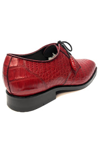 Los Altos All-Over Crocodile Lace Up Dress Shoes