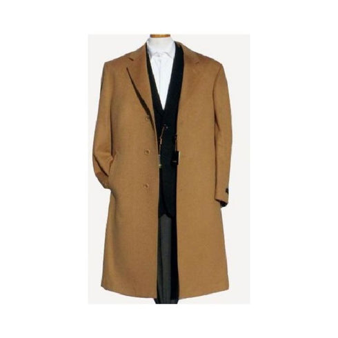 Harward Luxurious Camel Cashmere & Wool Overcoat