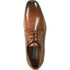 Bravo Mens Antique Plain Toe Lace Up Oxford Dress Shoe in Cognac