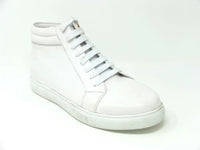 Carrucci High Top Side Zipper Leather Sneaker