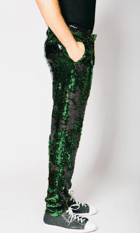 Mens Sequin Pants - Hunter Dress Party Pants