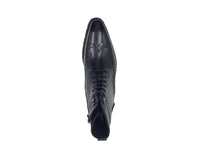 Carrucci Hudson Black Wingtip Lug Sole Boot