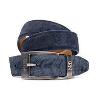 Marco Di Milano Hugo Belt Navy Leather Loafer