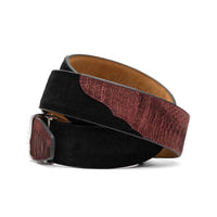 Marco Di Milano Hugo Belt - Wine/Black Leather Loafer