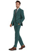 1920s Mens Suit - 1920s Mens Outfit - 1920s  costume  Bold Pinstripe  Suit  Hunter Green