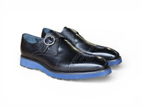 Hybrid Cap Toe Monk Strap Shoes