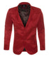 Men's Western Red Blazer Slim Fit Shiny Finish Sport Coat for Weddings, Prom & Special Events