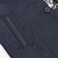 Men's Western Navy Blazer Slim Fit Shiny Finish Sport Coat for Weddings, Prom & Formal Events