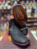 Los Altos Python Matte Exotic Ankle Boots Black - Black