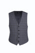 San Gemini Collection - 3 Piece Suit 2 Buttons Gray Glen Plaid Regular Fit