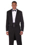 Mens Classic Long Tail Coat Tuxedo in Black