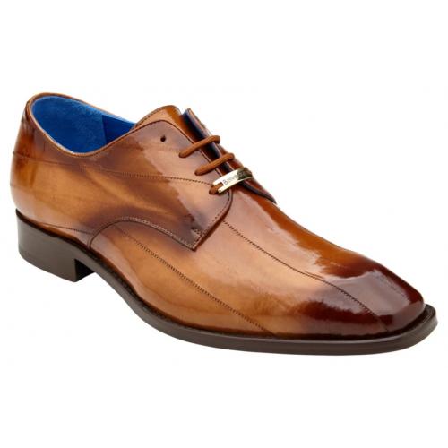 Belvedere Italo Antique Camel Genuine Eel Shoes