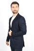 Mens Navy Platini Western Blazer – Stylish Frontier Sport Coat