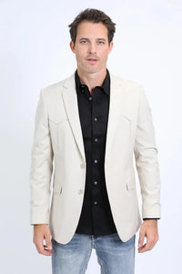Platini Brown Faux Suede Western Sport Coat for Men – Rugged Frontier Style
