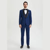 Stacy Adams 3pc Tuxedo Shawl Lapel, Blue Indigo