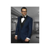 Indigo Bright Blue One Button Blazer Sport coat