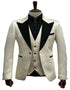 Ivory Wedding Suit - Cream Tuxedo Suit Slim Fit - Ivory Dinner Jacket Plus Pants